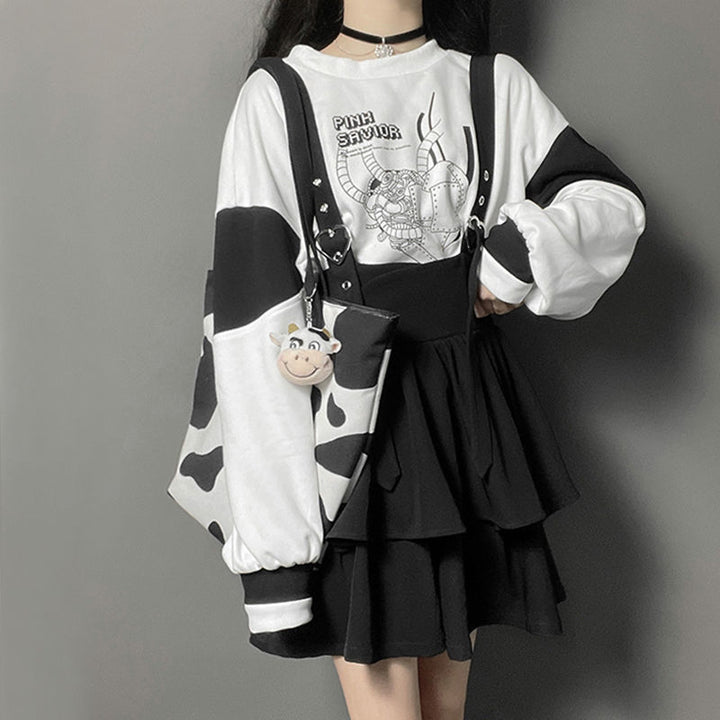 Pastel Gothic Anime Clothing Set Pastel Kitten