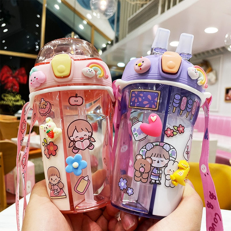 Pastel Princess Butterfly Bow Water Bottle Pastel Candy by Kawaii Babe