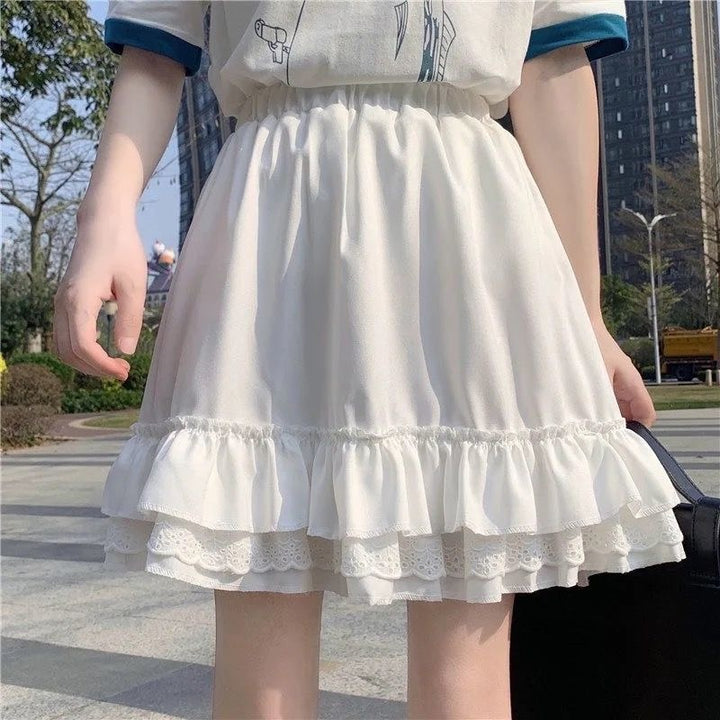 Japanese Gothic Skirt Pastel Kitten