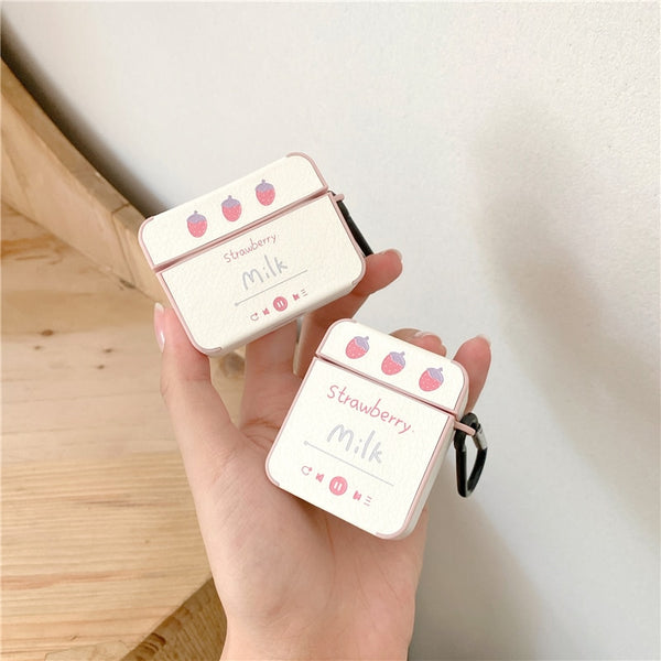 Strawberry Case for AirPods Pastel Kitten