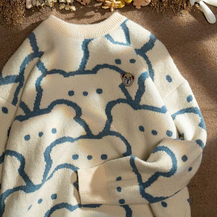 Kawaii Bear Sweater Pastel Kitten