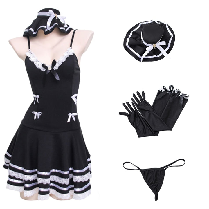 Gothic Maid Cosplay Costume Pastel Kitten