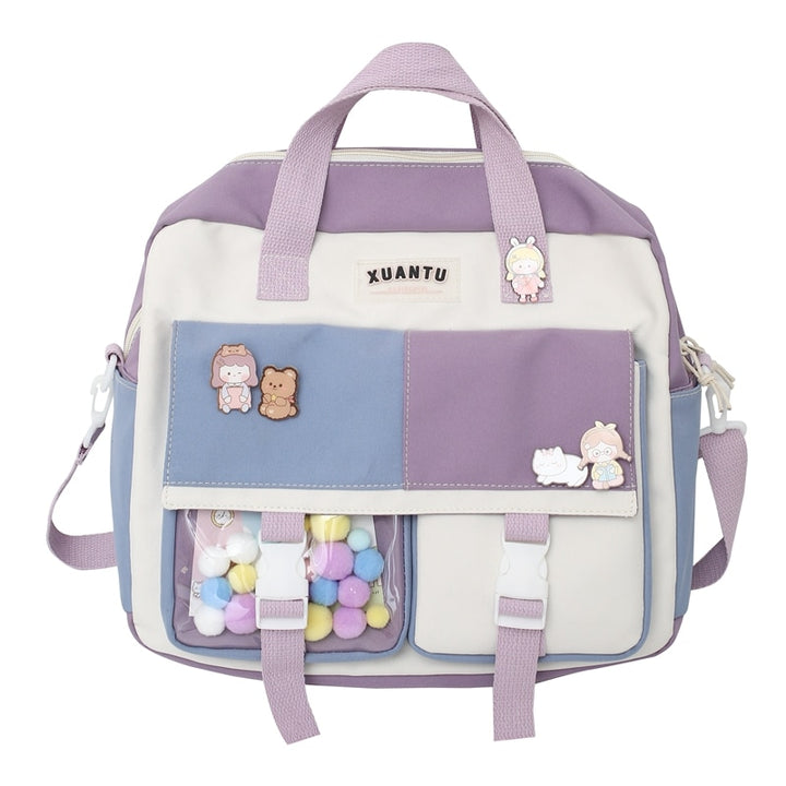 Kawaii School Korean Style Backpack Pastel Kitten