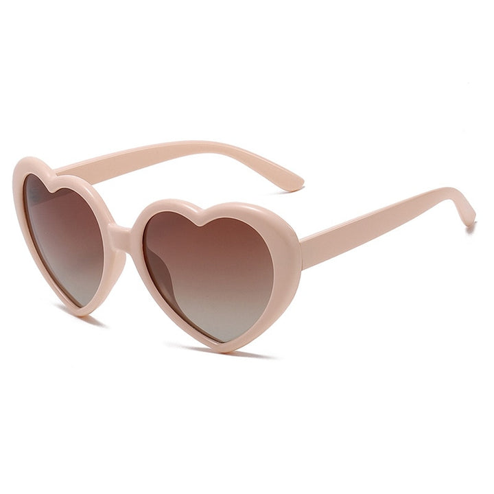 Oversized Heart Sunglasses Pastel Kitten