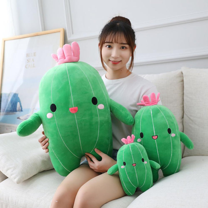 Kawaii Cactus Plush Toys Pastel Kitten