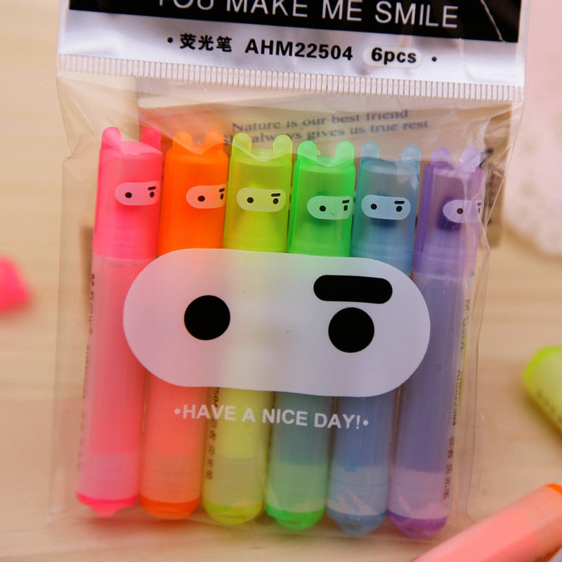 Cute Mini Markers Sets - Pastel Kitten