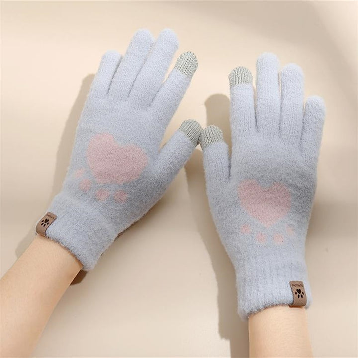 Kawaii Cat Paw Gloves Pastel Kitten