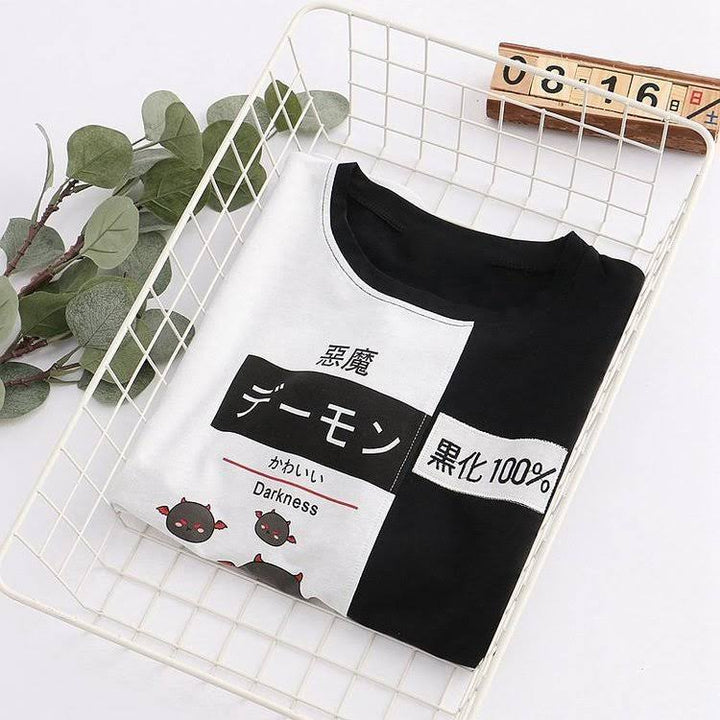Korean Fashion Aesthetic T-shirt Pastel Kitten